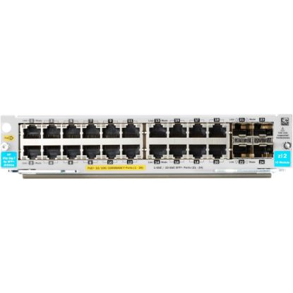 Picture of HPE 20-port 10/100/1000BASE-T PoE+ / 4-port 1G/10GbE SFP+ MACsec v3 zl2 Module - For Data Networking, Optical Network - 20 RJ-45 1000Base-T LAN