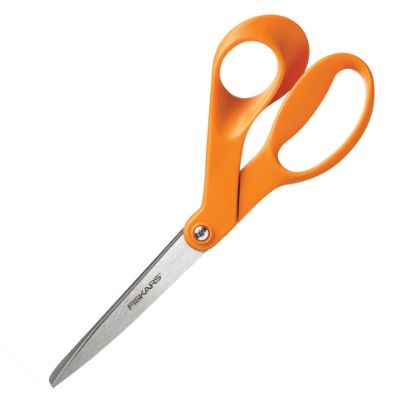 Picture of Fiskars Our Finest Contoured Scissors, 8in, Bent, Orange