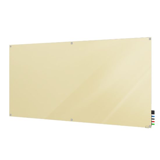 Picture of Ghent Harmony Magnetic Glass Dry-Erase Board, 48in x 60in, Beige