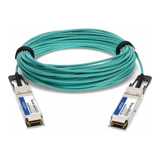 Picture of AddOn - 40GBase direct attach cable - QSFP+ to QSFP+ - 25 m - fiber optic - active