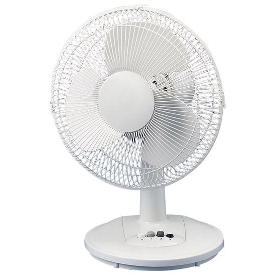 Picture of Atlantic Breeze 12in Oscillating Desk Fan, Light Gray