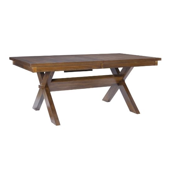 Picture of Powell Benoit Dining Table, 30inH x 90inW x 42inD, Dark Hazelnut