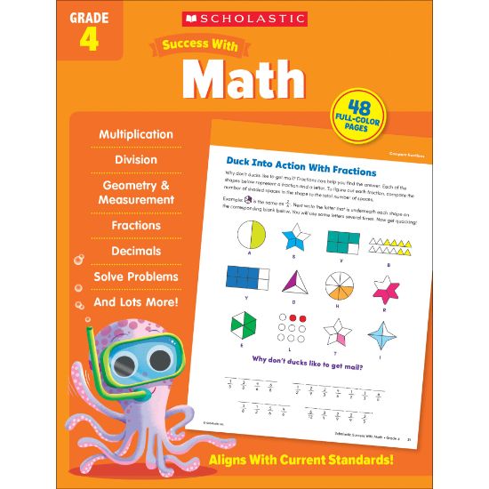 Picture of Scholastic Success With Math Workbook, Grade 4