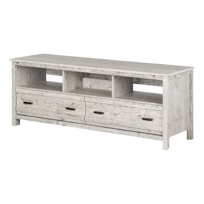 Picture of South Shore Exhibit TV Stand For 60in TVs, Seaside Pine