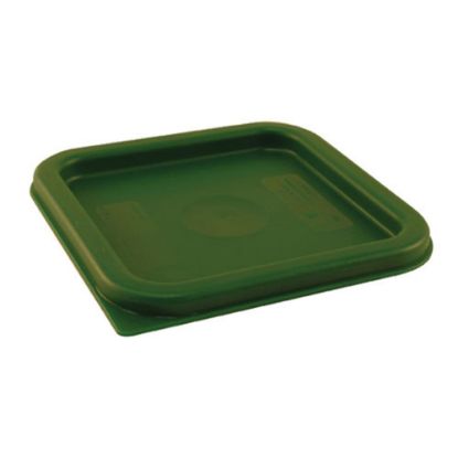 Picture of Cambro CamSquares Storage Container Cover, 11/16inH x 7 1/2inW x 7 1/2inD, 4 Qt, Green