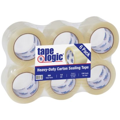 Picture of Tape Logic #160 Industrial Tape, 3in Core, 3in x 110 Yd., Clear, Case Of 6