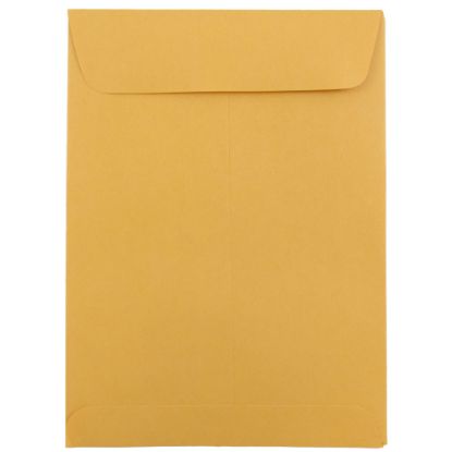 Picture of JAM Paper Open-End  5-1/2 x 7-1/2 Manila Catalog Envelopes, Gummed Seal, Brown Kraft, Pack Of 100 Envelopes