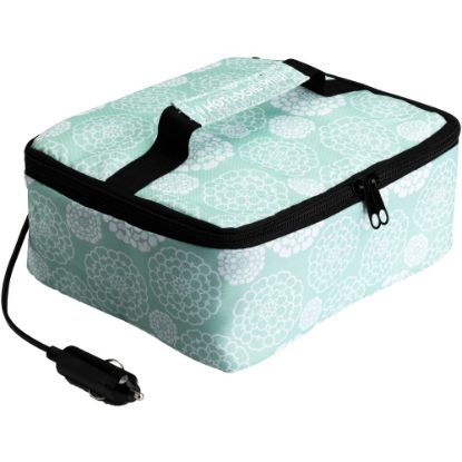 Picture of HOTLOGIC Portable Personal 12V Mini Oven, Aqua Floral