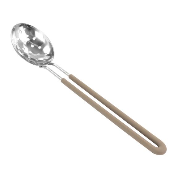 Picture of Martha Stewart Stainless Steel Slotted Spoon. Gray