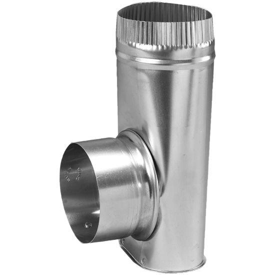 Picture of Deflecto Dryer Offset Connector, 10in x 4in, Silver