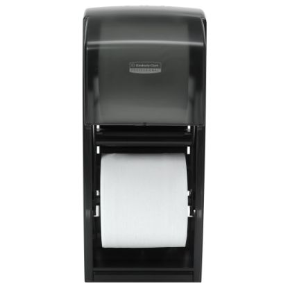 Picture of Kimberly Clark Coreless Double Roll Bathroom Tissue Dispenser, Smoke Gray