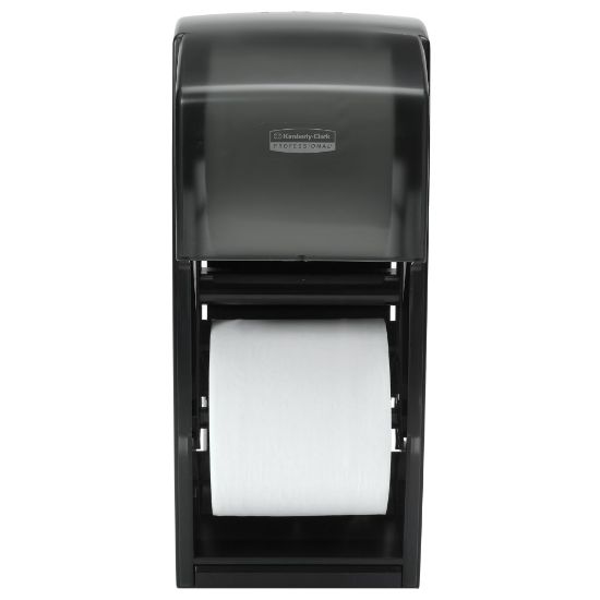 Picture of Kimberly Clark Coreless Double Roll Bathroom Tissue Dispenser, Smoke Gray