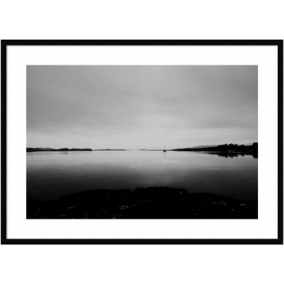 Picture of Amanti Art Into The Dark Night We Go by Laura Evans Wood Framed Wall Art Print, 30inH x 41inW, Black