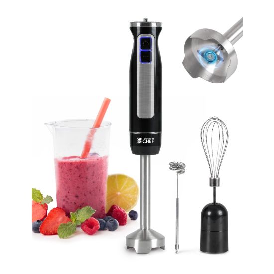 Picture of Commercial Chef Multi-Purpose 2-Speed Immersion Hand Blender, Black