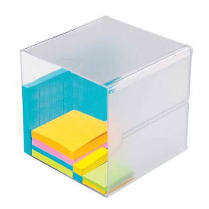 Picture of Deflecto Stackable Cube, 6inH x 6inW x 6inD, Clear