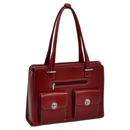 Picture of McKleinUSA VERONA Ladies Fly-Through Checkpoint-Friendly Briefcase, Red