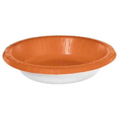 Picture of Amscan Paper Bowls, 20 Oz, Orange Peel, 20 Bowls Per Box, Case Of 5 Boxes