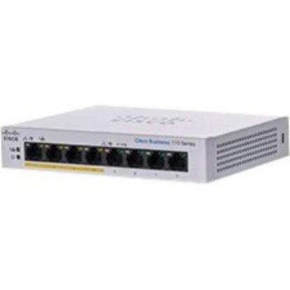 Picture of Cisco 110 CBS110-8PP-D Ethernet Switch - 8 Ports - 2 Layer Supported - 5.29 W Power Consumption - 32 W PoE Budget - Twisted Pair - PoE Ports - Desktop, Wall Mountable, Rack-mountable - Lifetime Limited Warranty