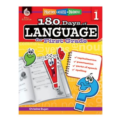 Picture of Shell Education 180 Days Of Language Workbook, Grade 1