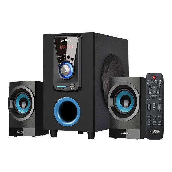 Picture of BeFree Sound 2.1 Channel Bluetooth Surround Sound Speaker System, Blue/Black