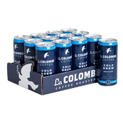 Picture of La Colombe Cold Brew Coffee, Brazilian, 9 Oz Per Bag, Pack Of 12 Cans