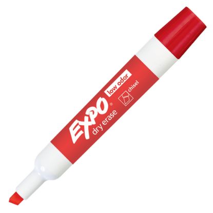 Picture of EXPO Low-Odor Dry-Erase Marker, Chisel Point, Red