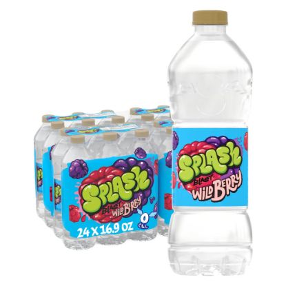 Picture of Splash Blast, Berry Flavored Water Beverage, 16.9 Oz, Case of 24 Bottles