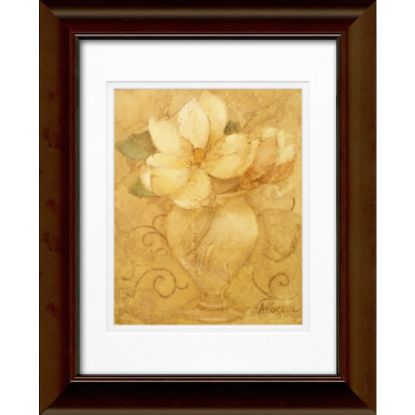 Picture of Timeless Frames Katrina Framed Floral Artwork, 11in x 14in, Brown, Mini Bouquet