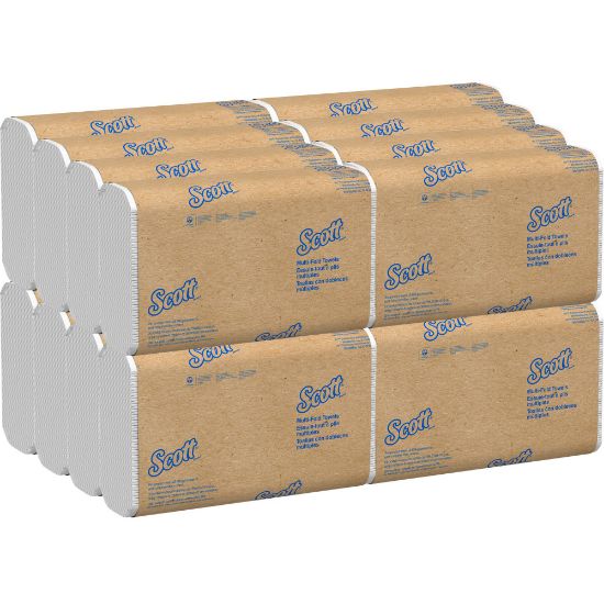 Picture of Scott Multi-Fold 2-Ply Paper Towels, 250 Sheets Per Pack, Case Of 16 Packs