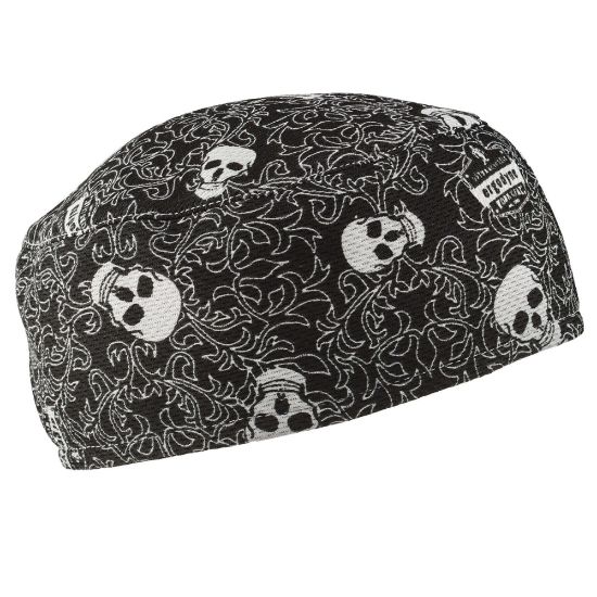 Picture of Ergodyne Chill-Its 6630 Terry Cloth Skull Caps, Skulls, Pack Of 6 Caps