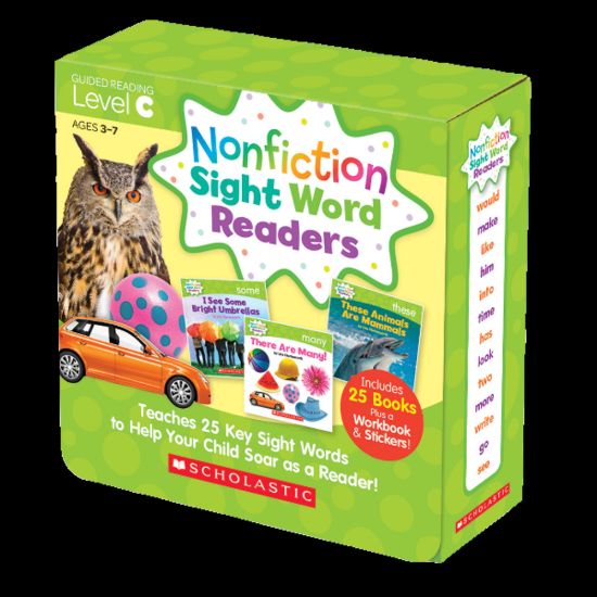 Picture of Scholastic Teacher Resources Nonfiction Sight Word Readers Parent Pack, Level C, Pre-K To 1st Grade