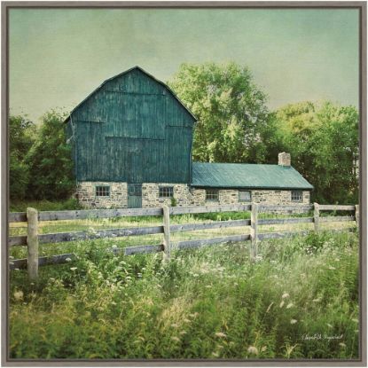 Picture of Amanti Art Blissful Country III Barn by Elizabeth Urquhart Framed Canvas Wall Art Print, 22inH x 22inW, Greywash