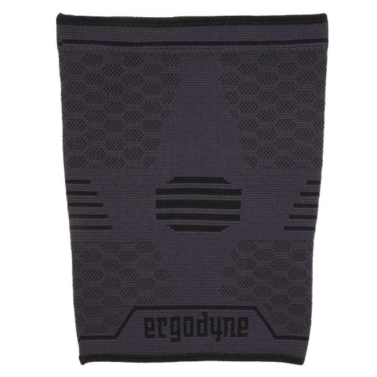 Picture of Ergodyne Proflex 601 Knee Compression Sleeves, Extra-Large, Black, Pack Of 2 Sleeves