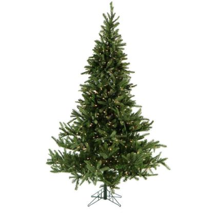 Picture of Fraser Hill Farm Artificial Foxtail Pine Christmas Tree With Clear LED String Lighting And EZ Connect, 9ft