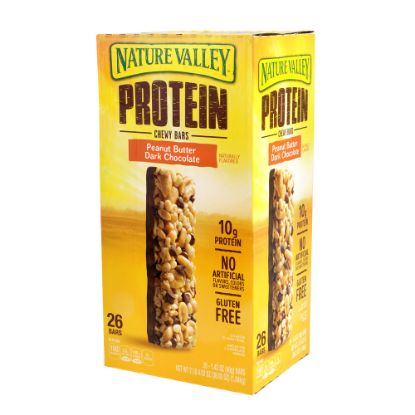 Picture of NATURE VALLEY Protein Chewy Granola Bars Peanut Butter Dark Chocolate, 1.42 oz, 26 Count