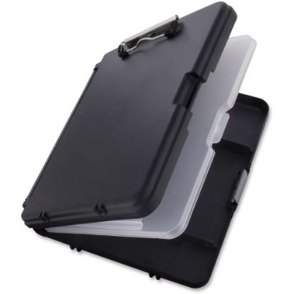 Picture of Saunders WorkMate II Poly Low-Profile Form Holder Storage Clipboard, Black