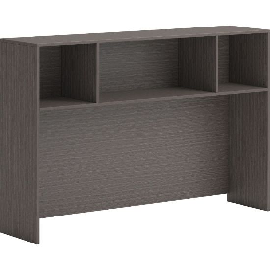 Picture of HON Mod 60inW Desk Hutch, Gray/Slate Teak