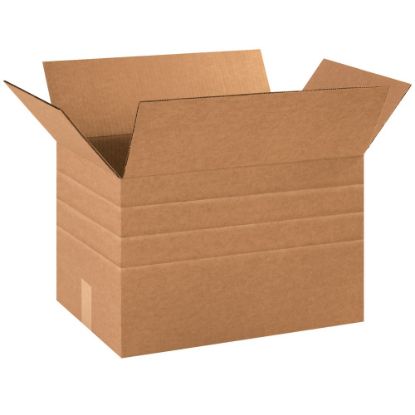 Picture of Partners Brand Multi-Depth Corrugated Boxes, 12in x 18in x 12in, Kraft, Pack Of 25