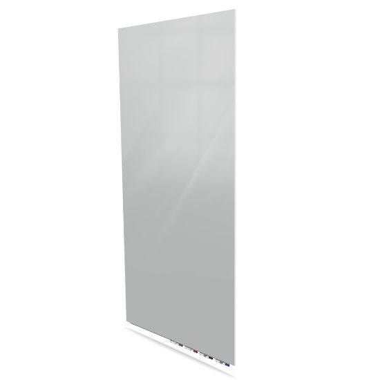 Picture of Ghent Aria Low-Profile Magnetic Glass Whiteboard, 72in x 48in, Gray