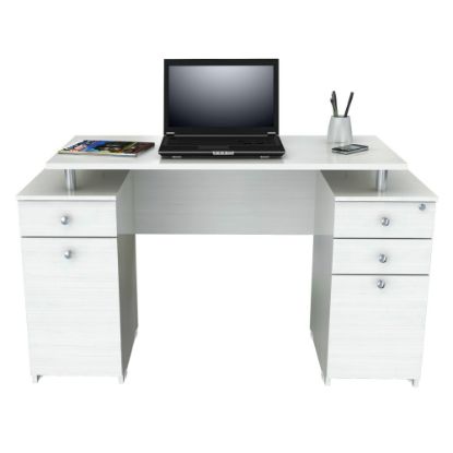 Picture of Inval Laura 50inW Standard Computer Desk, Washed Oak