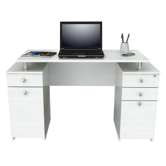 Picture of Inval Laura 50inW Standard Computer Desk, Washed Oak