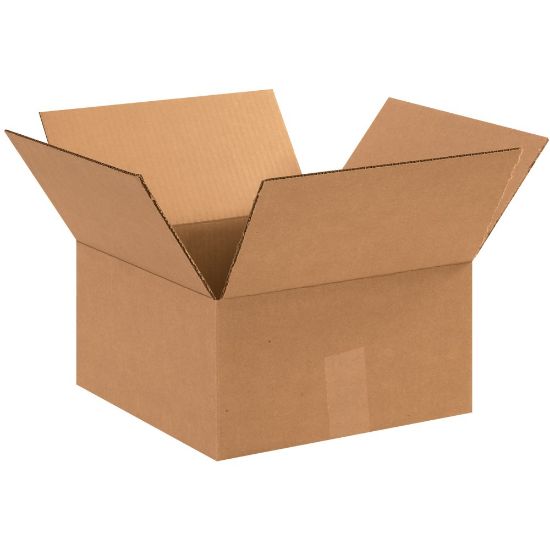 Picture of Partners Brand Flat Corrugated Boxes, 12in x 12in x 6in, Kraft, Pack Of 25