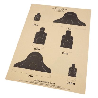 Picture of Rite In The Rain All-Weather Range Targets, 25 Meter Slow, 22in x 17in, Pack Of 100 Targets