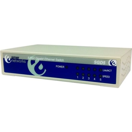 Picture of Amer SGD5 - Switch - unmanaged - 5 x 10/100/1000 - desktop