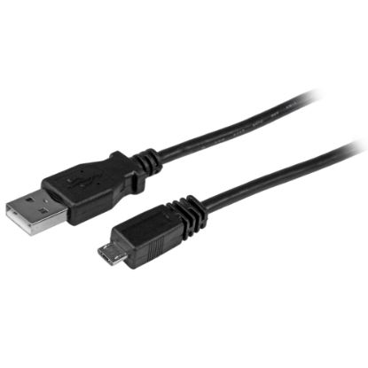 Picture of StarTech.com Micro USB Cable - Charge or sync micro USB mobile devices from a standard USB port on your desktop or mobile computer - 6ft usb to micro cable - 6ft usb to micro b - 6ft micro usb cable