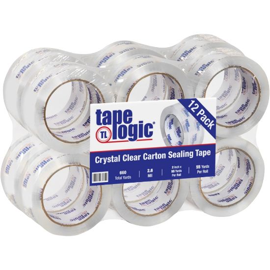 Picture of Tape Logic #260CC Crystal Clear Tape, 3in Core, 2in x 55 Yd., Clear, Case Of 12