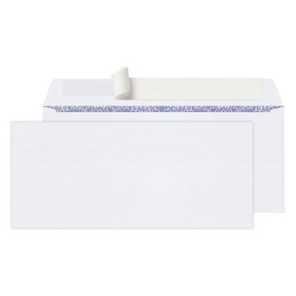 Picture of Office Depot Brand #10 Security Envelopes, 4-1/8in x 9-1/2in, Clean Seal, White, Box Of 100