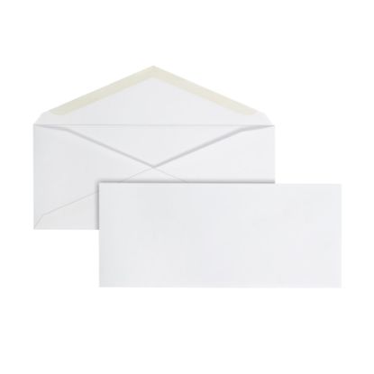 Picture of Office Depot Brand #10 Envelopes, Gummed Seal, 30% Recycled, White, Pack Of 250