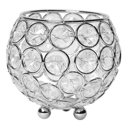 Picture of Elegant Designs Elipse Crystal Bowl, 3-3/4in, Chrome