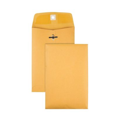 Picture of Office Depot Brand 6-1/2in x 9-1/2in Manila Envelopes, Clasp Closure, Brown Kraft, Box Of 100